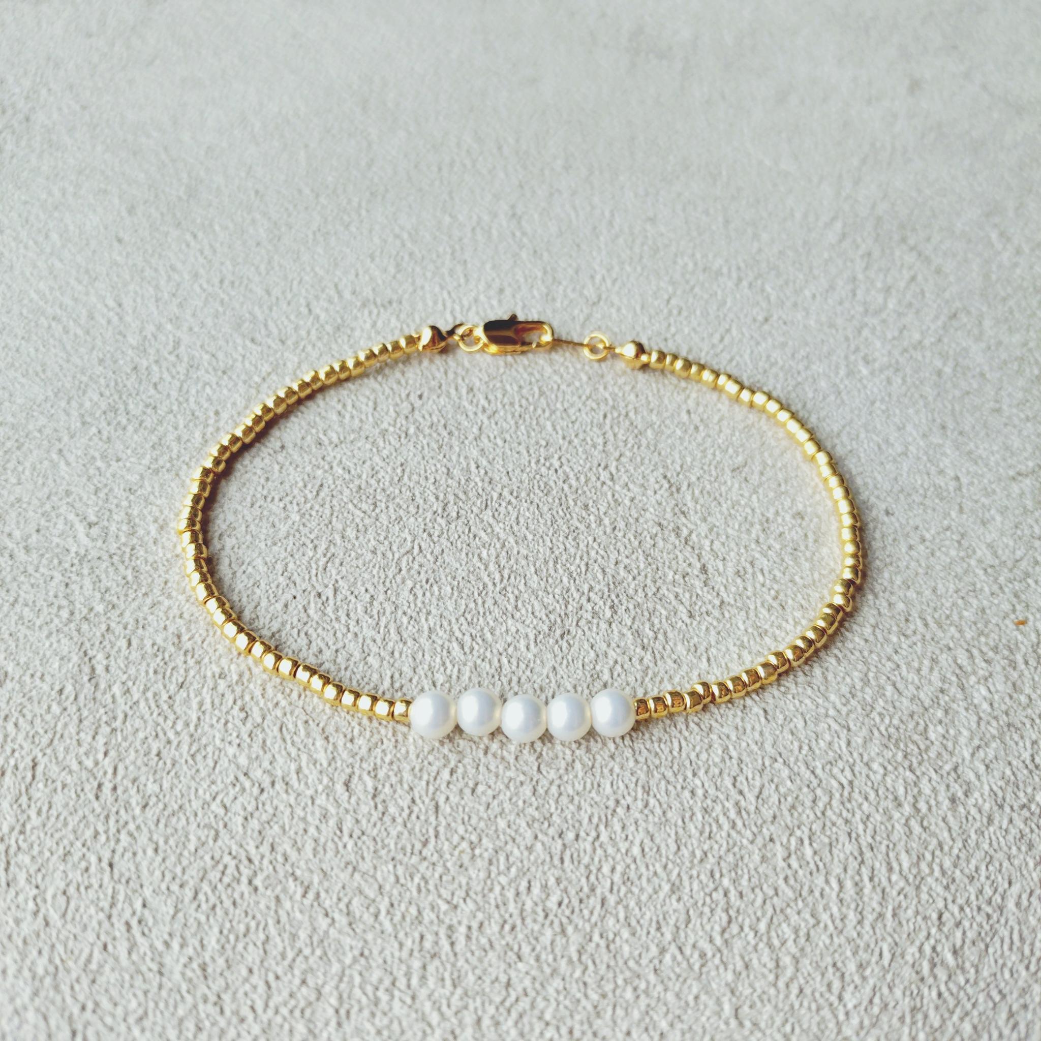 Beads Bracelet（4mmパール）
